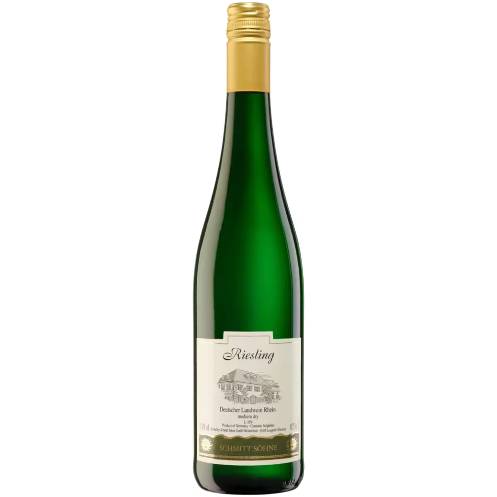 Вино Schmitt Sohne Riesling белое полусухое, 0,75 л — Германия