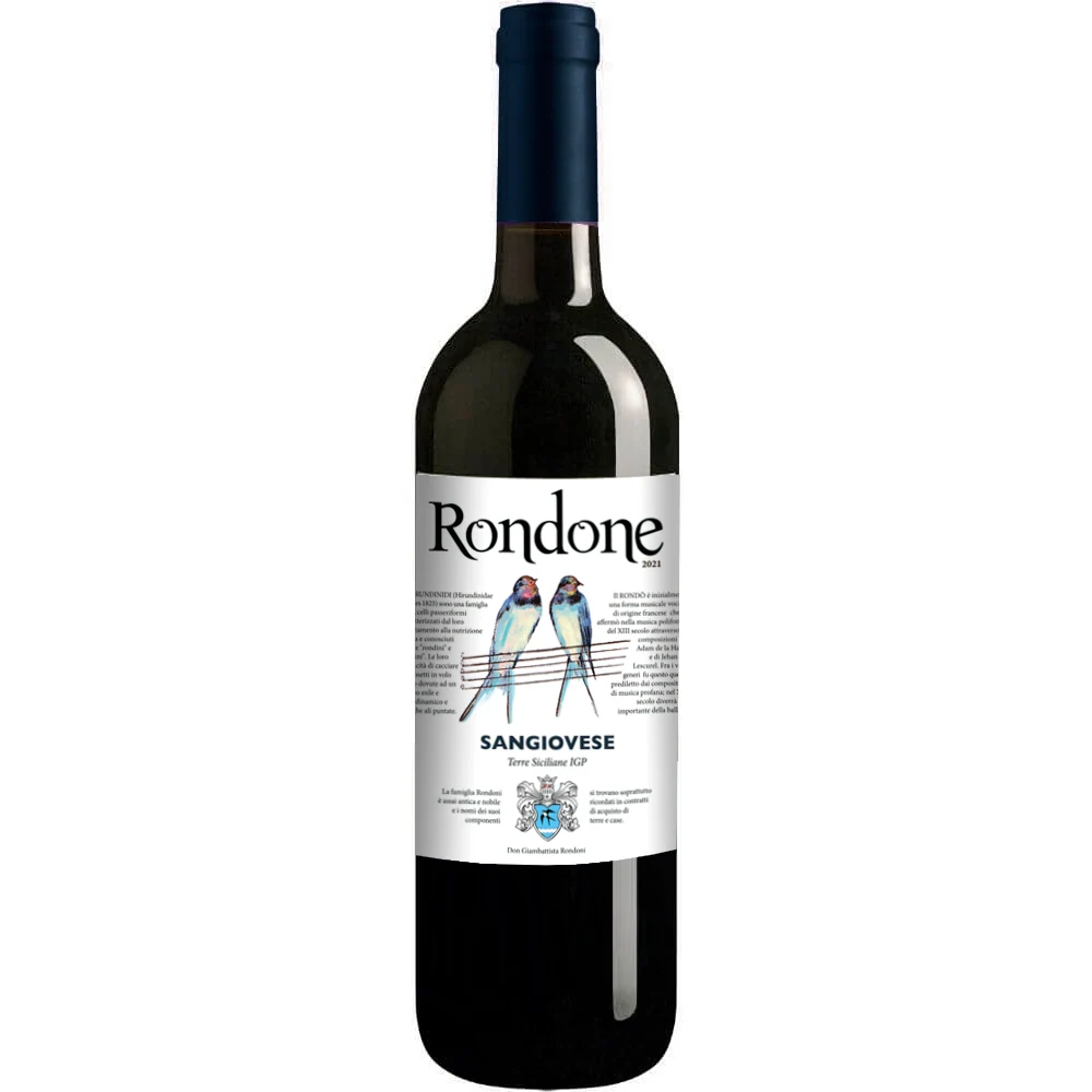 Вино Settesoli Rondone Sangiovese Terre Sciliane IGP, 0,75 л — Италия