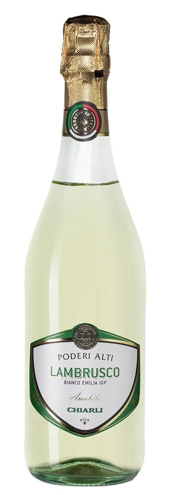 Шипучее вино Lambrusco dell'Emilia Bianco Poderi Alti, 0,75 л — Италия