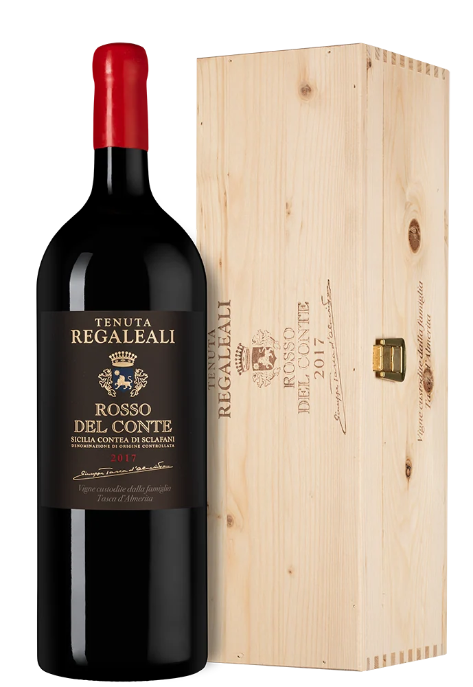 Вино Tenuta Regaleali Rosso del Conte в подарочной упаковке, Tasca d'Almerita, 1,5 л — Италия