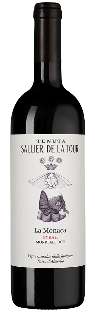 Вино Tenuta Sallier de La Tour Syrah La Monaca, Tasca d'Almerita, 0,75 л — Италия