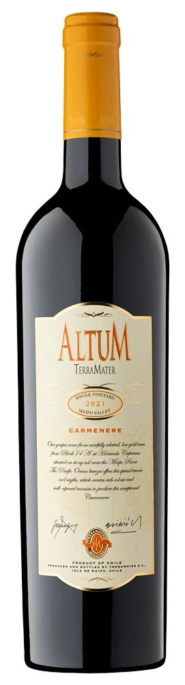Вино TerraMater Altum Carmenere Single Vineyard 14,5%, 0,75 л — Чили