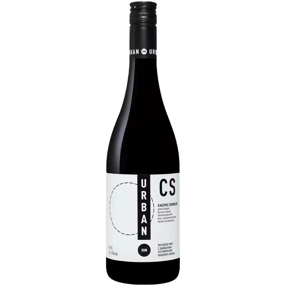 Вино Urban Sun Cabernet Sauvignon красное сухое, 0,75 л — Россия