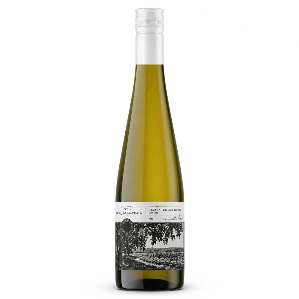 Вино Usadba Maskaga Traminer Blanco-Chardonnay-Pinot Blanc, 0,75 л — Россия
