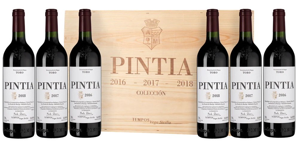 Вино в подарочном сете Pintia 2016-2018, Bodegas y Vinedos Pintia, 0,75 л — Испания