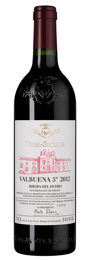 Вино Valbuena 5, Bodegas Vega Sicilia, 0,75 л — Испания
