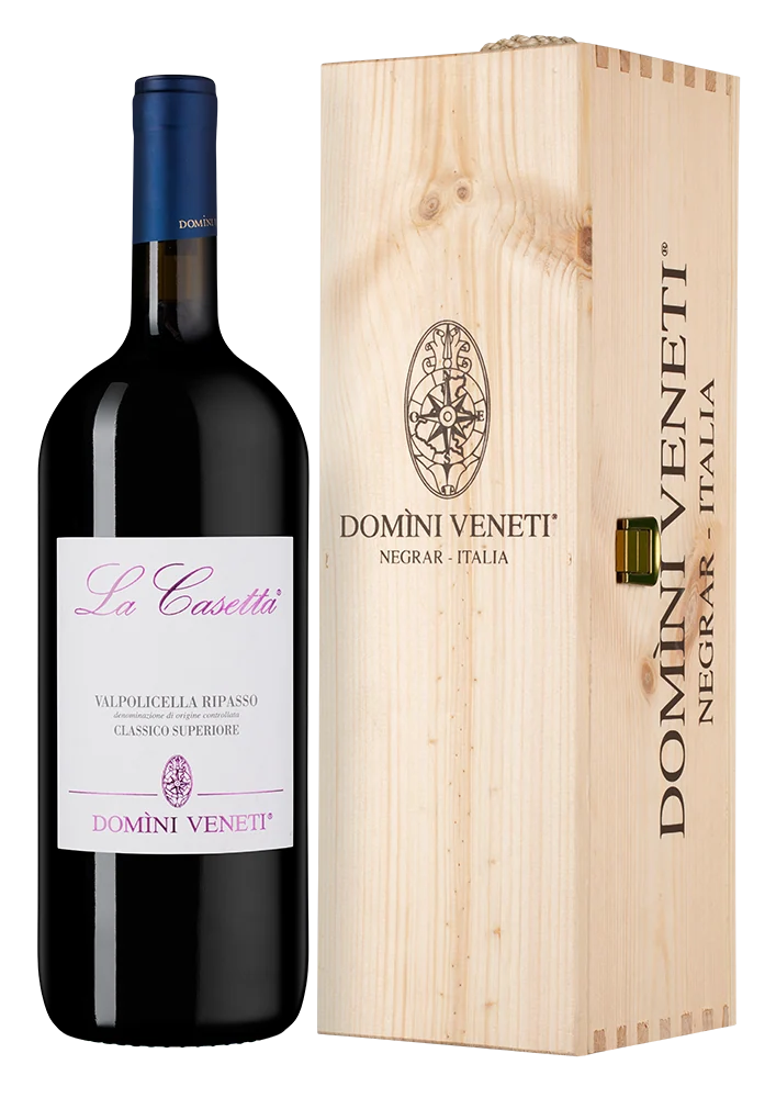 Вино Valpolicella Classico Superiore Ripasso La Casetta в подарочной упаковке, Domini Veneti, 1,5 л — Италия