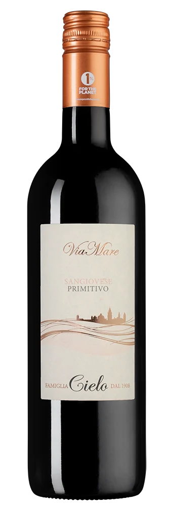 Вино Viamare Sangiovese Primitivo, Cielo, 0,75 л — Италия