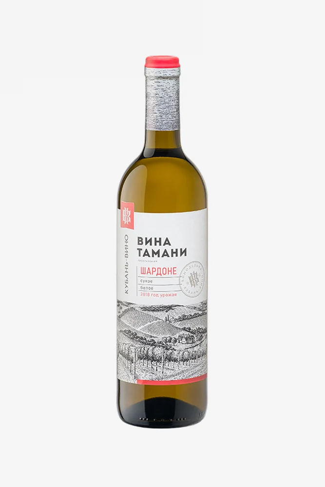 Вино Вина Тамани Шардоне, белое, сухое, 0,7 л — Россия