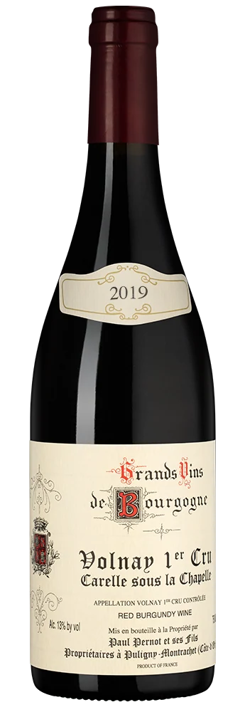 Вино Volnay Premier Cru Carelle sous la Chapelle, Domaine Paul Pernot & Fils, 0,75 л — Франция