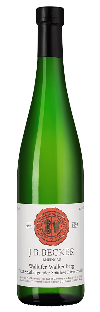 Вино Wallufer Walkenberg Spatburgunder Spatlese Rose, J. B. Becker, 0,75 л — Германия