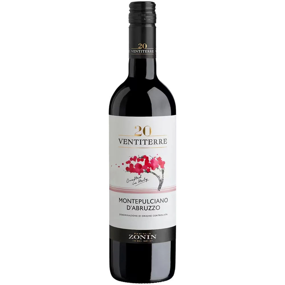 Вино Zonin 20 Ventiterre Montepulciano d’Abruzzo красное сухое, 0,75 л — Италия