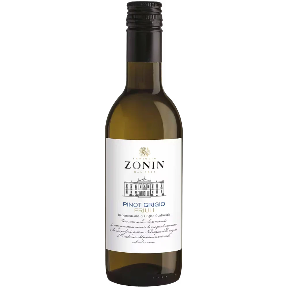 Вино Zonin Pinot Grigio Friuli белое сухое, 0,25 л — Италия