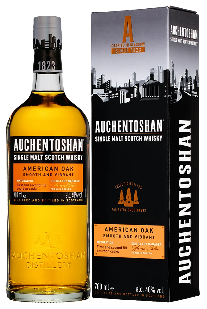 Виски Auchentoshan American Oak Single Malt Scotch Whisky в подарочной упаковке, 0,7 л — Шотландия