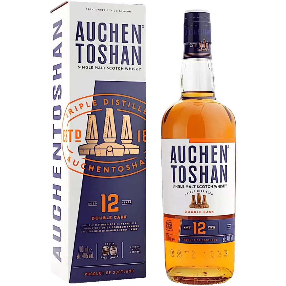 Виски Auchentoshan Single malt 12 aged years 0,7 л в подарочной упаковке — Шотландия