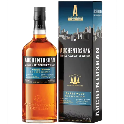 Виски Auchentoshan Three Wood 0,7 л в подарочной упаковке — Шотландия