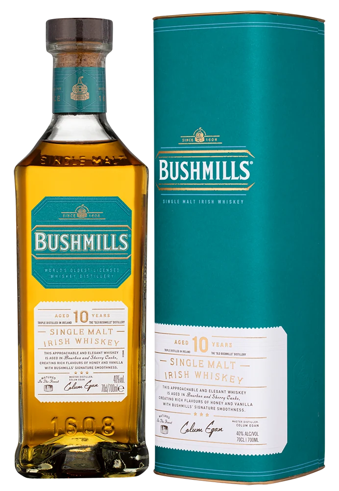 Виски Bushmills Single Malt Aged 10 Years в подарочной упаковке, 0,7 л — Ирландия