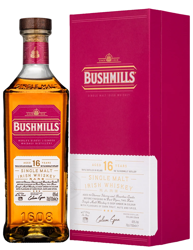 Виски Bushmills Single Malt Aged 16 Years в подарочной упаковке, 0,7 л — Ирландия
