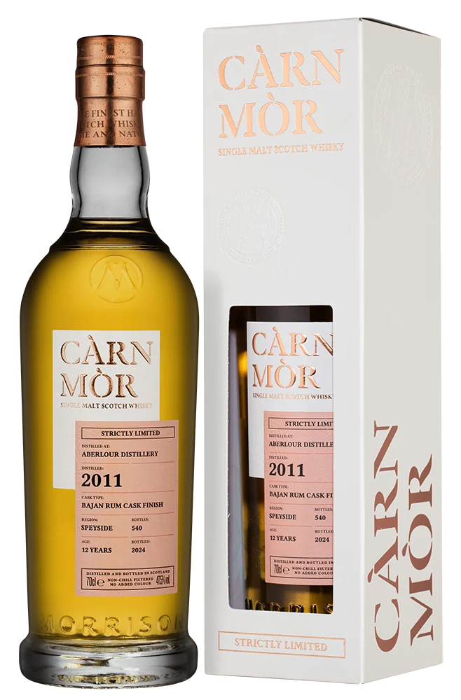 Виски Carn Mor Single Malt Aberlour 2011 Bajan Rum Cask Finish 12 Years в подарочной упаковке, 0,7 л — Шотландия