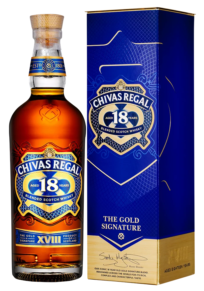 Виски Chivas Regal 18 Years Old в подарочной упаковке, 0,75 л — Шотландия