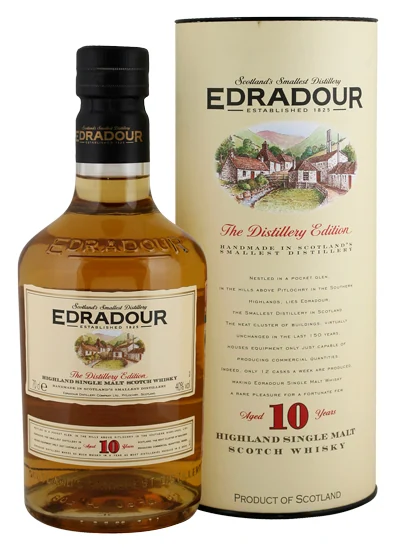 Виски Edradour 10 years 40%, 0,7 л — Шотландия