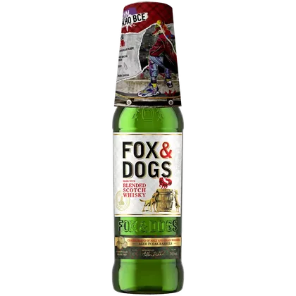 Виски Fox & Dogs 0,7 л в подарочной упаковке + бокал — Россия