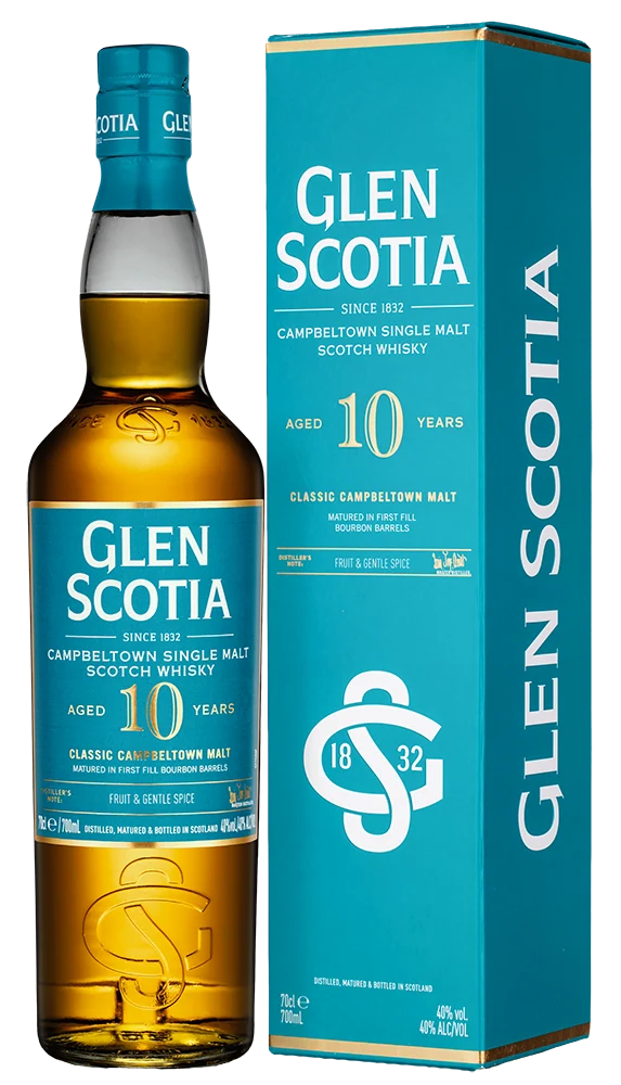 Виски Glen Scotia Single Malt Aged 10 Years в подарочной упаковке, 0,7 л — Шотландия