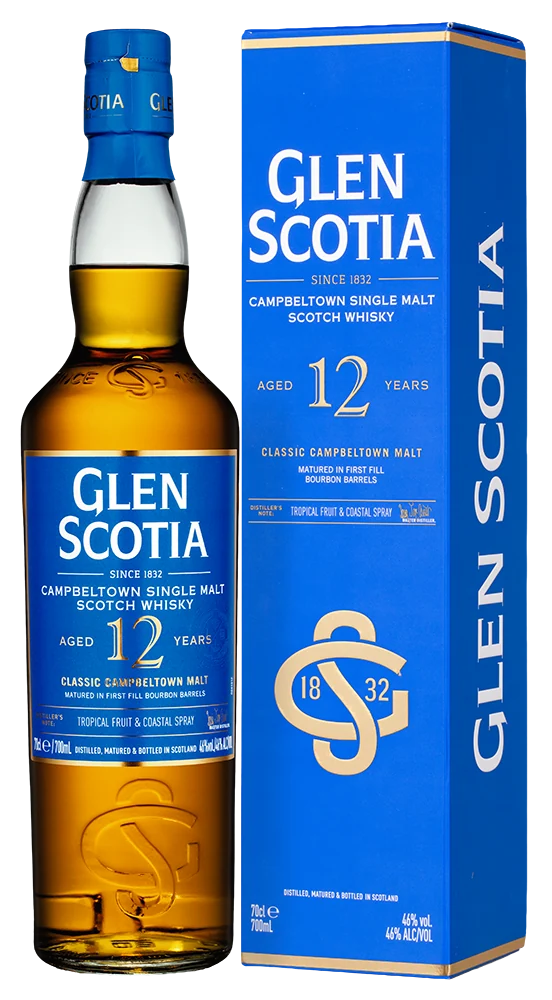 Виски Glen Scotia Single Malt Aged 12 Years в подарочной упаковке, 0,7 л — Шотландия