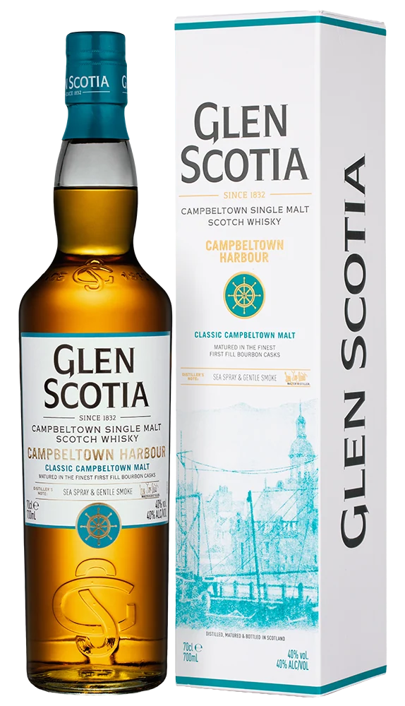 Виски Glen Scotia Single Malt Campbeltown Harbour в подарочной упаковке, 0,7 л — Шотландия