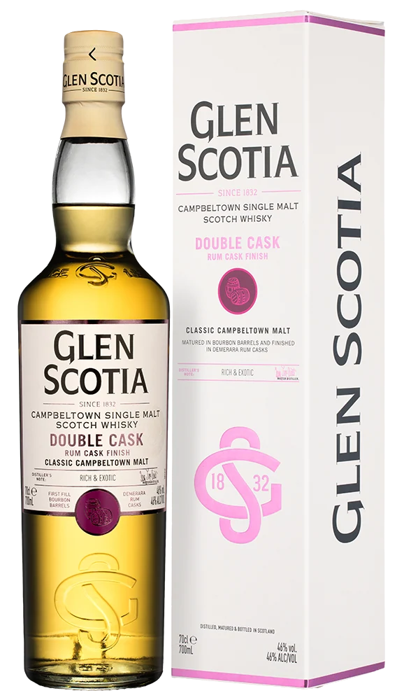 Виски Glen Scotia Single Malt Double Cask Rum Cask Finish в подарочной упаковке, 0,7 л — Шотландия