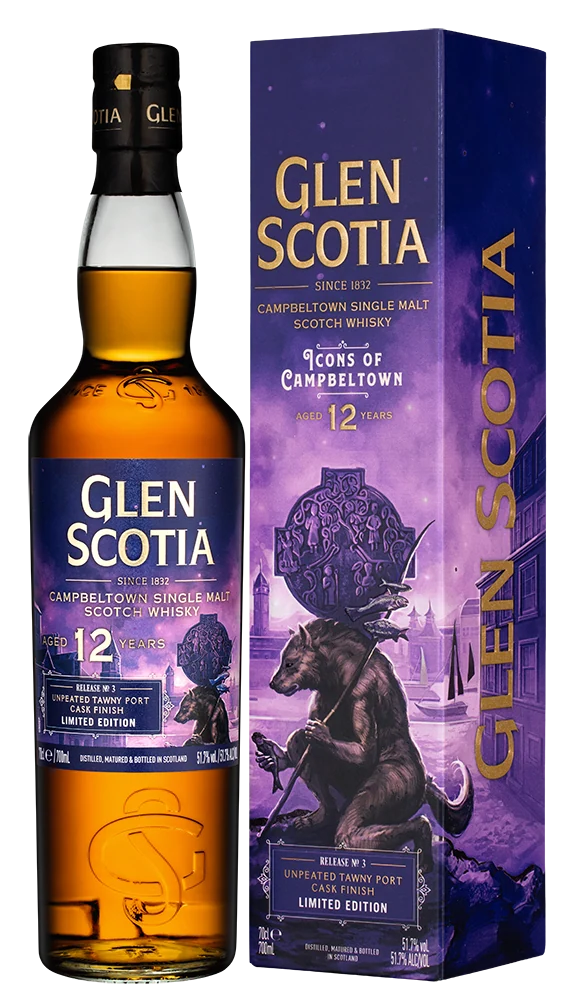 Виски Glen Scotia Single Malt Icons of Campbeltown Release №3 12 Years Old в подарочной упаковке, 0,7 л — Шотландия