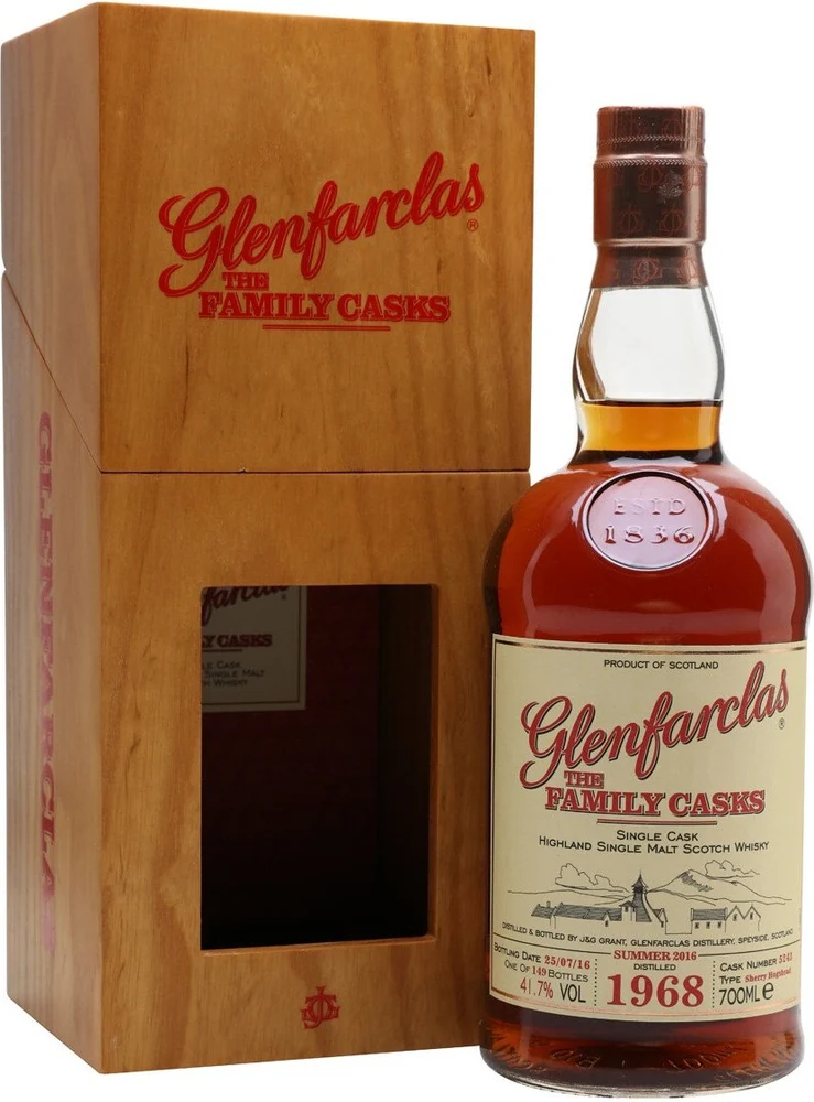 Виски Glenfarclas1968 Family Casks 41,7%, 0,7 л — Шотландия