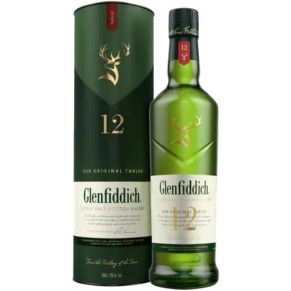 Виски Glenfiddich 12 лет 0,7 л в подарочной упаковке — Шотландия