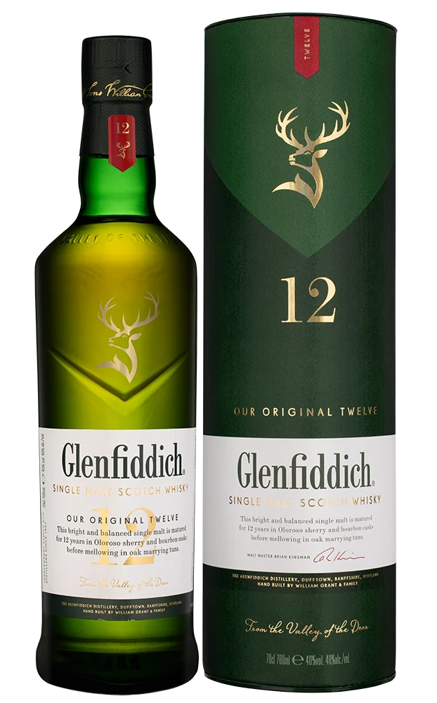 Виски Glenfiddich 12 years old в подарочной упаковке, 0,7 л — Шотландия