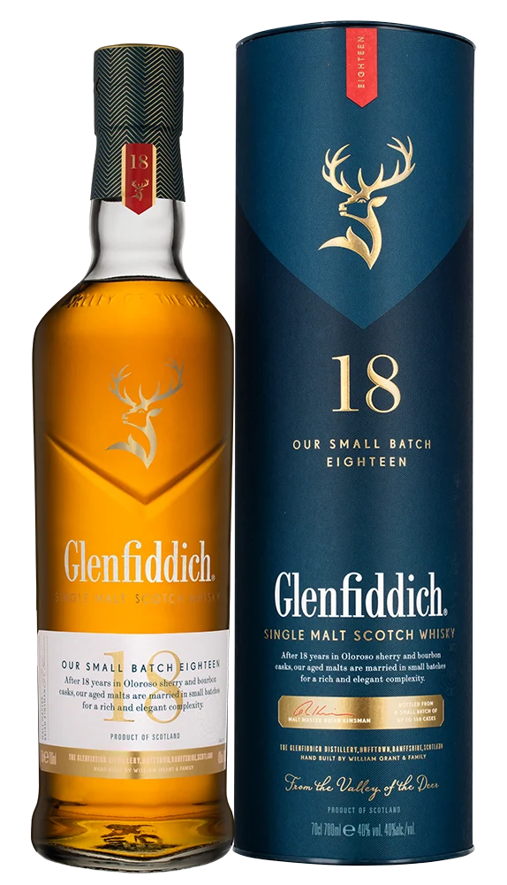 Виски Glenfiddich 18 Years Old в подарочной упаковке, 0,7 л — Шотландия