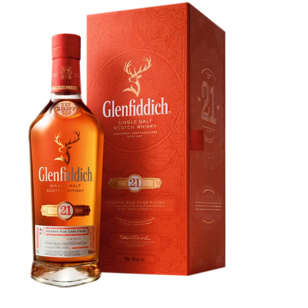 Виски Glenfiddich 21 год 0,7 л в подарочной упаковке — Шотландия