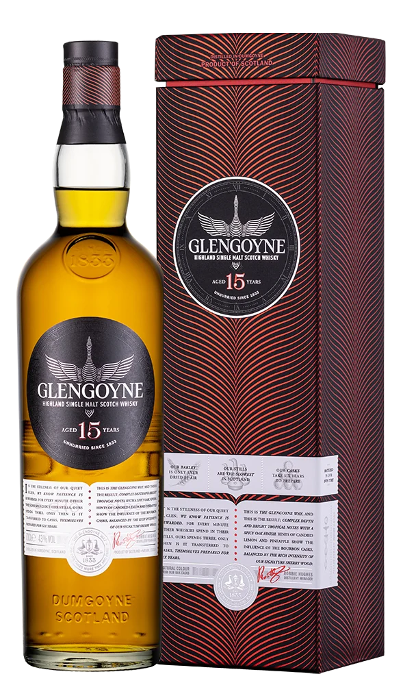 Виски Glengoyne Aged 15 Years в подарочной упаковке, 0,7 л — Шотландия