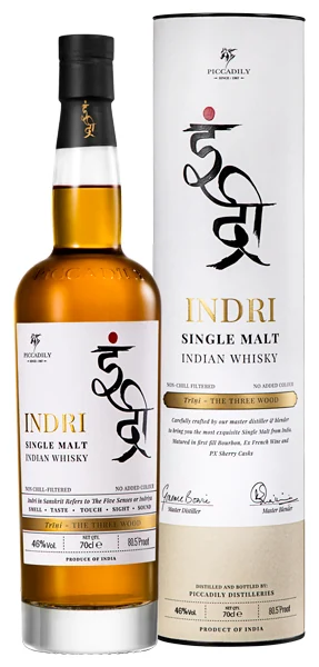 Виски Indri Trini Three Wood 46%, 0,7 л — Индия