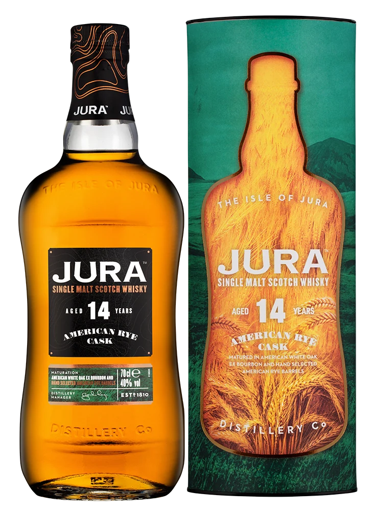 Виски Isle Of Jura 14 Years American Rye в подарочной упаковке, 0,7 л — Шотландия