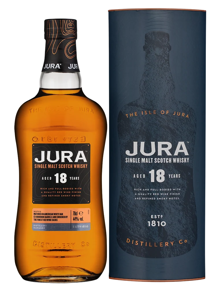Виски Isle of Jura 18 Year Old Red Wine Finish в подарочной упаковке, 0,7 л — Шотландия
