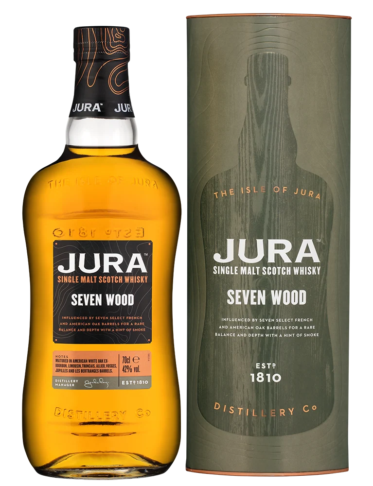 Виски Isle of Jura Seven Wood в подарочной упаковке, 0,7 л — Шотландия