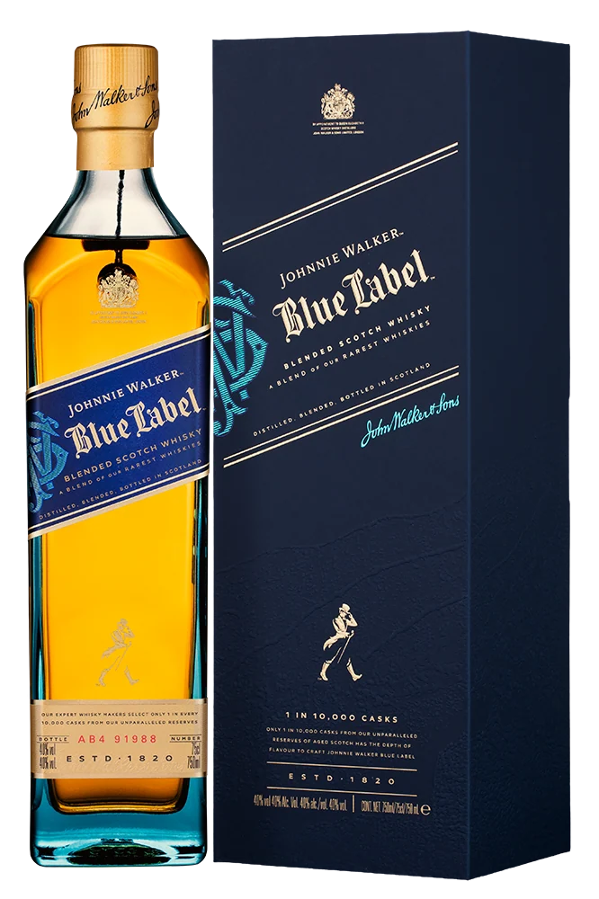 Виски Johnnie Walker Blue Label в подарочной упаковке, 0,75 л — Шотландия