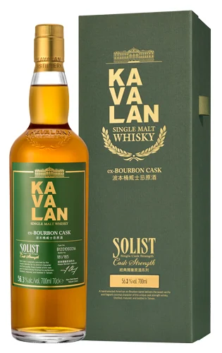 Виски Kavalan Solist ex-Bourbon Cask Single Cask Strength 56,3%, 0,7 л — Тайвань