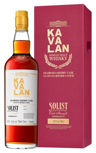 Виски Kavalan Solist Oloroso Sherry Cask Single Cask Strength 57,8%, 0,7 л — Тайвань
