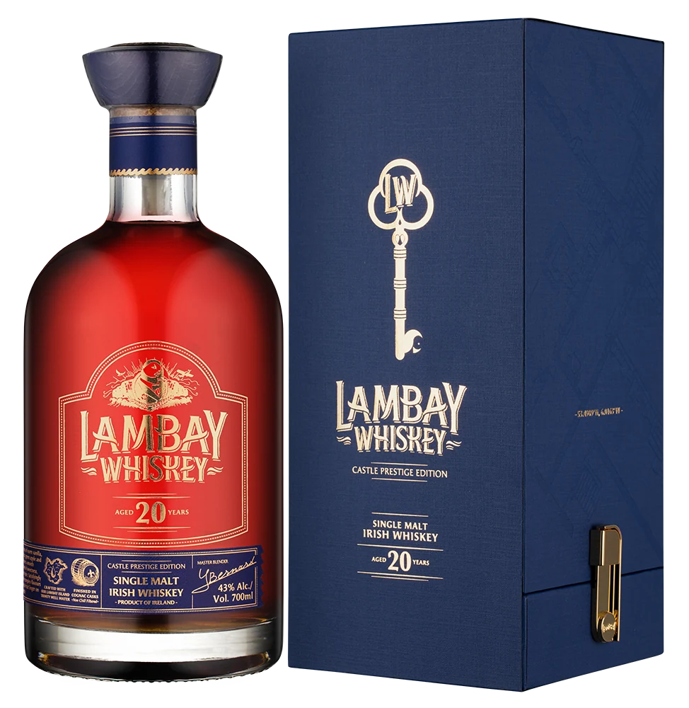 Виски Lambay Single Malt Irish Whiskey 20 Years Old в подарочной упаковке, 0,7 л — Ирландия