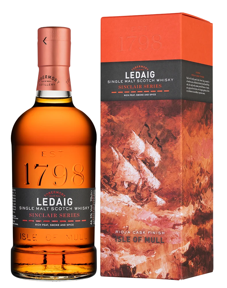 Виски Ledaig Sinclair Series Rioja Cask Finish в подарочной упаковке, 0,7 л — Шотландия