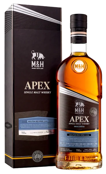 Виски M & H Apex Mouton Red Wine Cask 56,7%, 0,7 л — Израиль