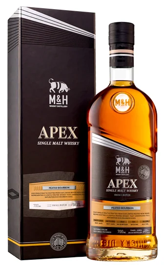 Виски M & H Apex Peated Bourbon Cask 58,2%, 0,7 л — Израиль