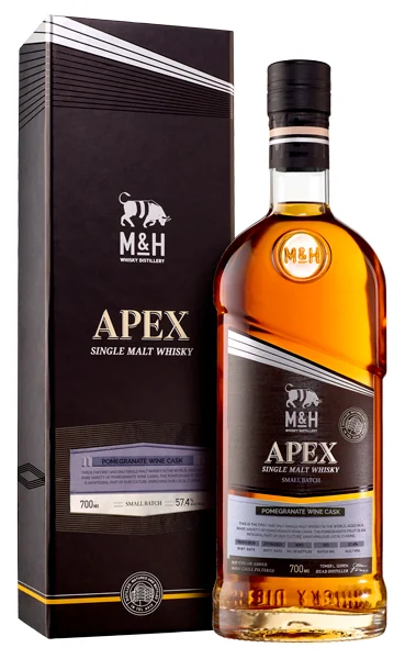 Виски M & H Apex Pomegranate Wine Cask 57,4%, 0,7 л — Израиль