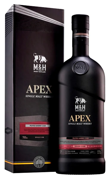 Виски M & H Apex Single Cask Peated Sherry Cask 57,9%, 0,7 л — Израиль